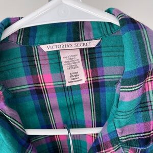 Victoria's Secret Teal and Pink Pajama